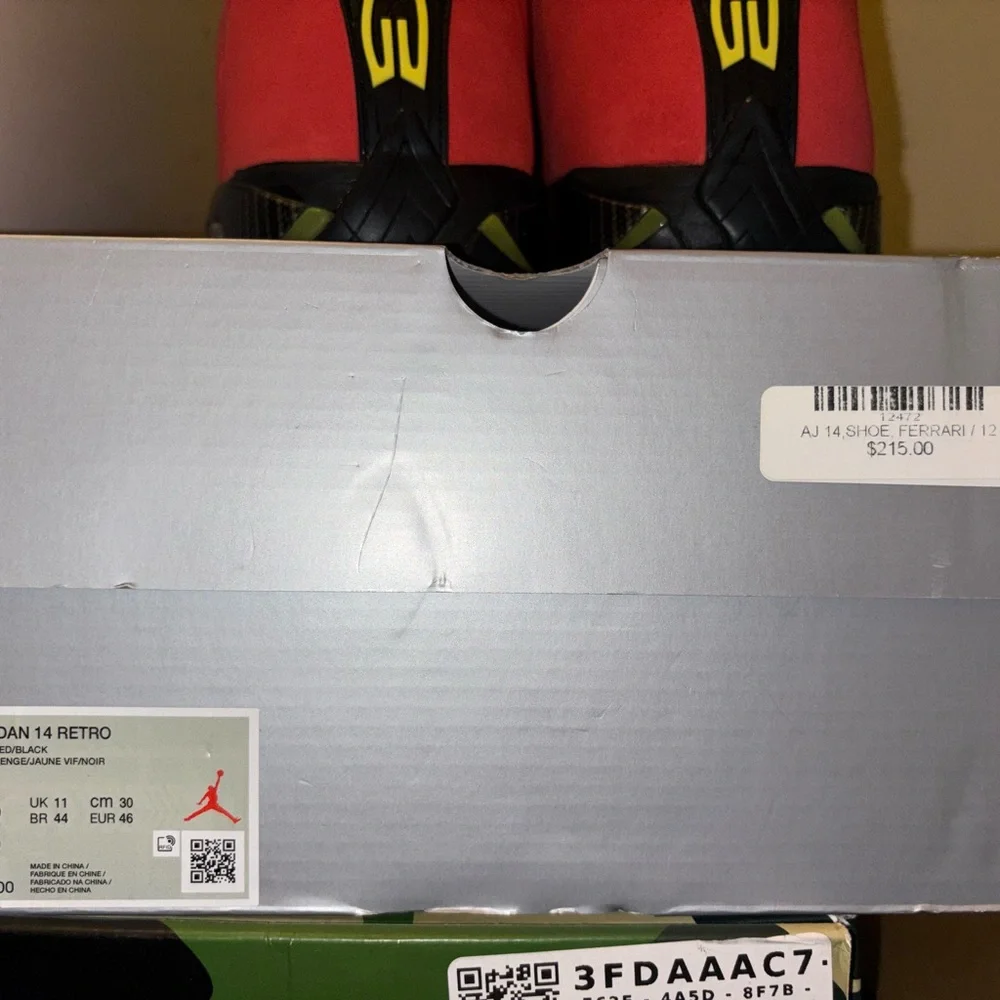 Air Jordan 14 Retro 'Ferrari' 2025 Size 12 IF5015-600